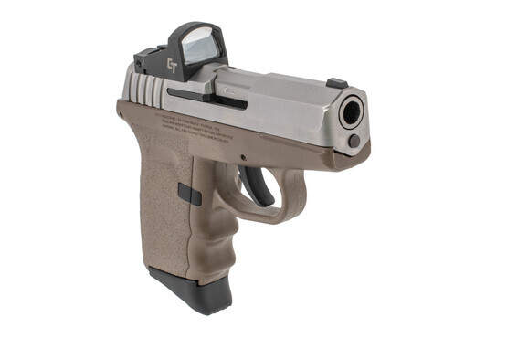 SCCY CPX-2 9mm pistol with FDE frame and stainless slide